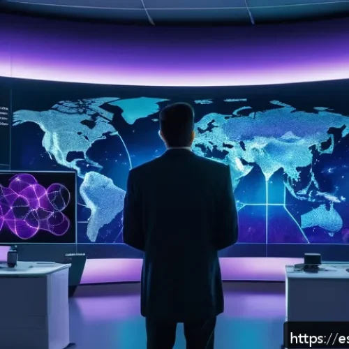 데이터사이언스에서 딥러닝 적용 - A detailed, futuristic data science laboratory with diverse engineers analyzing complex neural netwo...